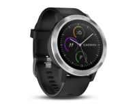 Garmin Vivoactive 3 Srebrny z Czarnym Paskiem - 381619 - zdjęcie 2